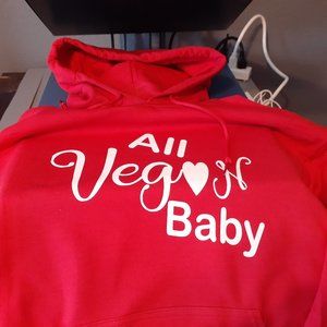 All Vegan Baby Red Hoodie